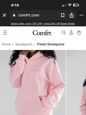 Comfort Pastel Bubble Gum Pink Women's Track Pants and Hoodie Cozy Jogger Style